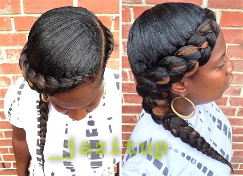 Braid this section of hair, starting loosely at the top and braiding toward the back of your head 2. 26+ Goddess Braided Hairstyle Designs | Design Trends ...