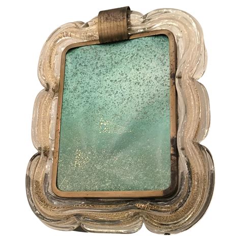 treccia twisted murano glass picture frame by venini at 1stdibs
