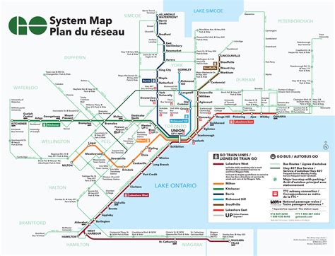 System Map Trip Planning Go Transit