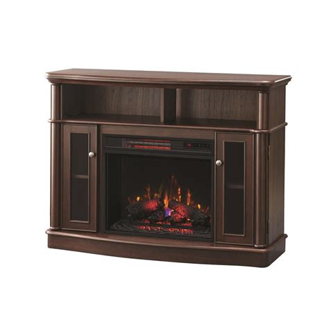 From a large viewing area with minimal frame, personalize your media, flame, and color lighting themes. Media Center Electric Fireplace 48 in. TV Stand Shelf ...