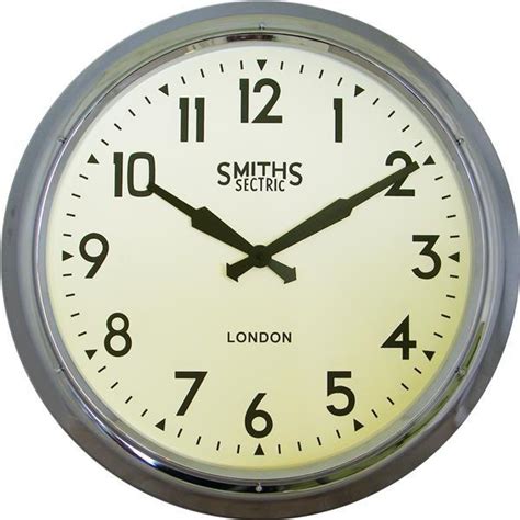 掛け時計 ロジャーラッセル Rogerlascelles Smiths Large Wall Clock In Chrome 60cm Sm