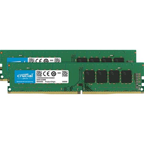 Crucial 8gb Ddr4 2400 Mhz Udimm Memory Kit Ct2k4g4dfs824a Bandh