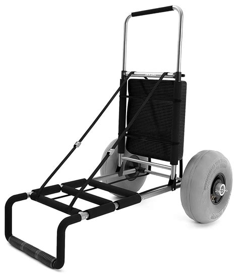 Beach Cart With Big Wheels For Sand Galvanox Collapsible Folding Beach