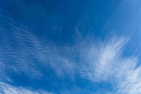 Wispy Clouds Blue Sky Suitable For Background Stock Image Image Of