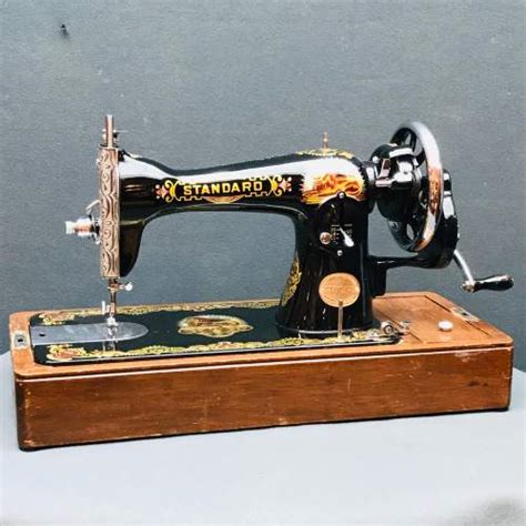 Vintage Standard Sewing Machine With Case Metalware Hemswell Antique Centres