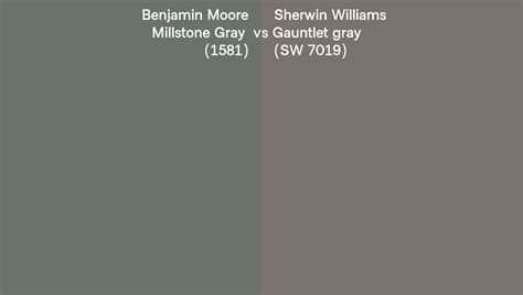 Benjamin Moore Millstone Gray 1581 Vs Sherwin Williams Gauntlet Gray