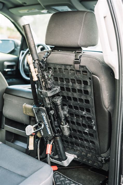 grey man tactical vehicle rifle rack 15 25 x 25 rigid molle panel scottlock