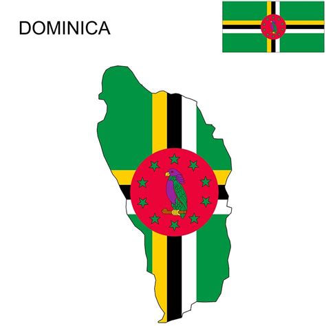 Dominica Flag Map And Meaning Mappr