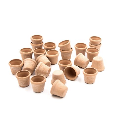 25 Miniature Plant Pots Terracotta Planter Miniature Pottery Etsy Uk