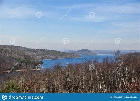 A View Of The Quabbin Reservoir From The Enfield Look Out Stock Image
