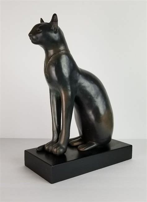 british museum egyptian cat statue bastet figurine sculpture large black