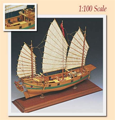 Chinese Junk Wood Sailboat Model Kit