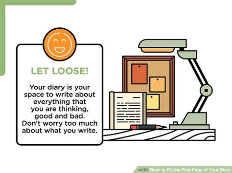 How To Fill The First Page Of Your Diary 13 Steps With Pictures