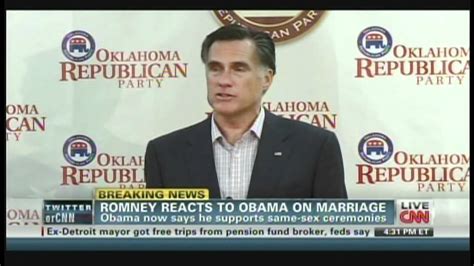 Mitt Romney Press Conference On Same Sex Marriage‎ May 9 2012 Youtube