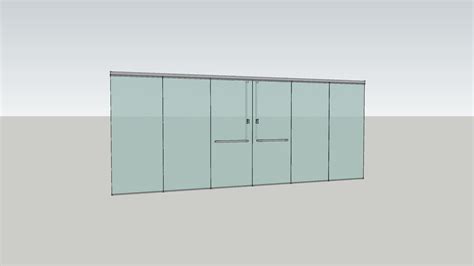 Frameless Glass Partition And Doors Optimized 3d Warehouse