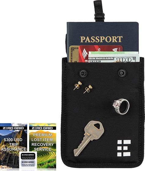 Buy Zero Grid Hidden Bra Wallet Travel Pouch And Secret Pocket For Passport Money And Valuables