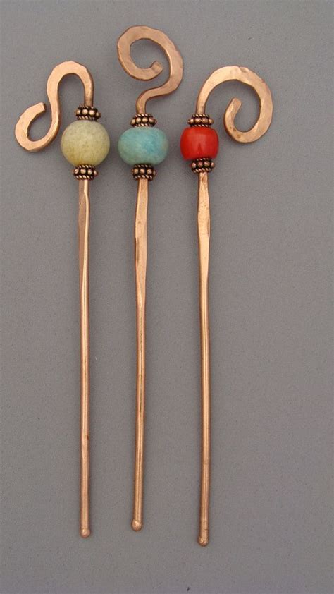 Shawl Pins By Amynewsomdesign On Etsy Copper Wire Jewelry Handmade