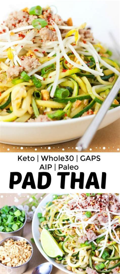 This delicious dish is perfect for a weeknight dinner! Keto Pad Thai is also Paleo Whole30 GAPS and AIP! It's the ...