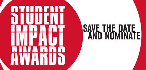 Nominations Open For Student Impact Awards Announce University Of