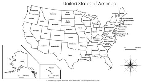 Free Printable Black And White Map Of The United States Free Map Of