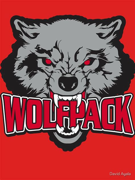 Wolfpack Team Logo T Shirt For Sale By Davidayala Redbubble