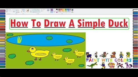 Duck And Ducklings Step By Step Drawing Painting And Drawing Play