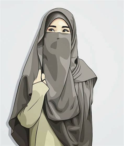 How To Draw Hijab Cartoon At How To Draw