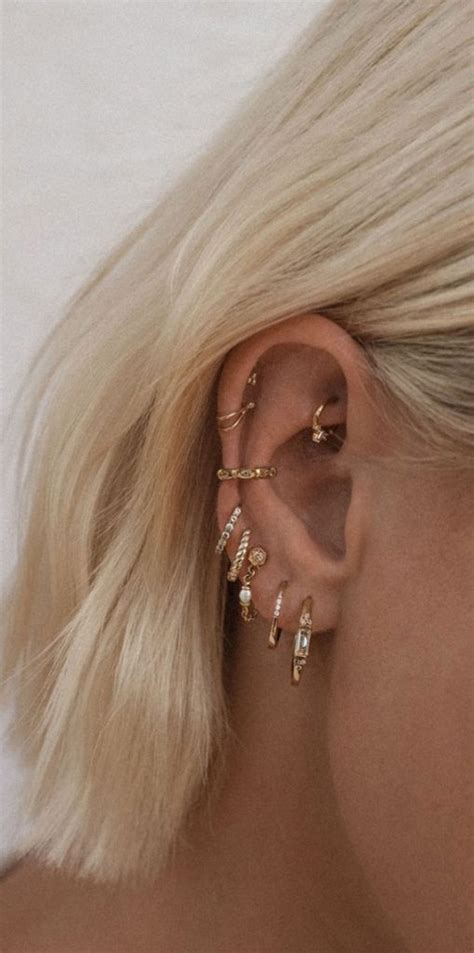 Hoop Stack Ear Cluff Best Curated Ear Piercing Trend Fab