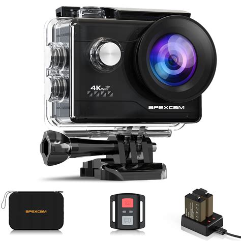 Buy Apexcam Action Camera 4k Sports Camera 20mp 40m 170°wide Angle Wifi