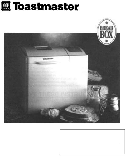 Add water or flour a little at a time, if necessary. Toastmaster Bread And Butter Maker Recipe Book