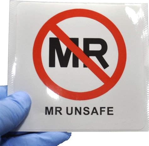 10 Pack Mr Unsafe Label Vinyl Sticker 4 X 4 Inch Waterproof
