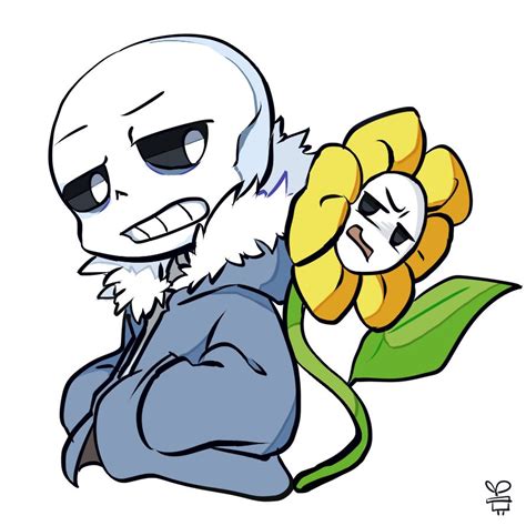 Sans Vs Flowey I Can Only Imagine Why They Dont Like Each Other