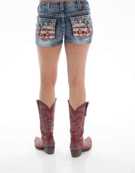 Cowgirl Tuff Co Wild And Free Shorts Cowgirl Tuff Cowgirl Boots