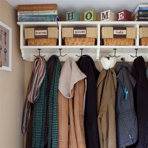 And for decorating that cloakroom there are lots of different options that. Organised cloakroom | Storage decorating ideas ...