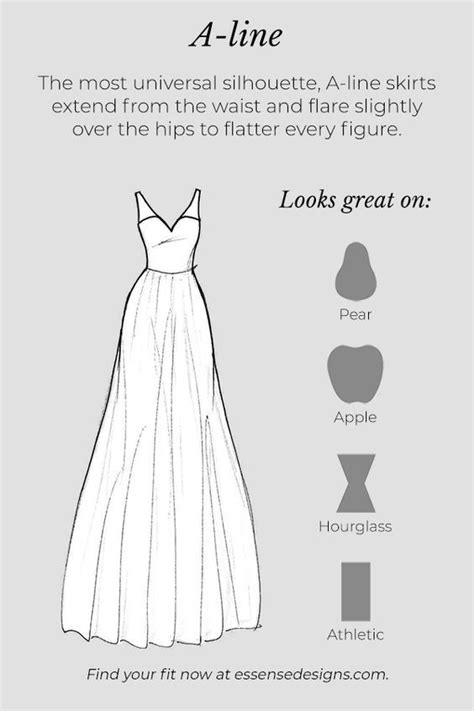 A Line Silhouette Wedding Dress Styles Wedding Dress Types Fashion