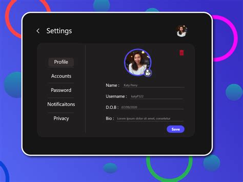 Profile Settings Ui By Ashish Kumar Ojha On Dribbble