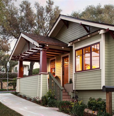 Exterior Paint Colors With Brown Roof For Craftsman Porch