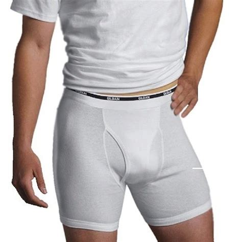 Gildan Mens Boxer Briefs Premium Cotton Underwear 8 Pack White Or
