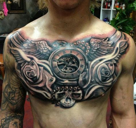 Awesome D Chest Tattoo Designs Gravetics