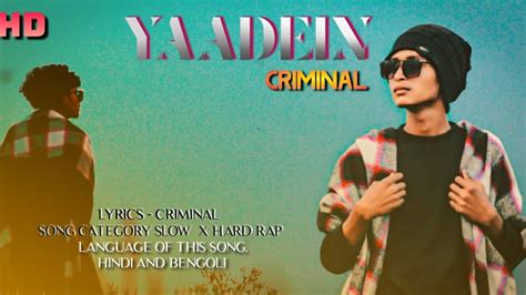 Crimin∆l Yaadein Hd Unofficial Music Video Song 2k23 Youtube
