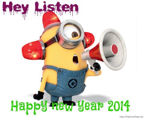 Minion Happy New Year 2014 Thefunnyplace