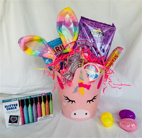 Pink Unicorn Easter Basket Etsy