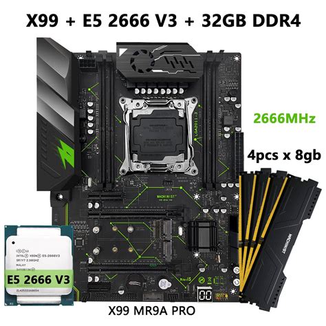 Buy Machinist X99 MR9A PRO Motherboard With Xeon E5 2666 V3 CPU And