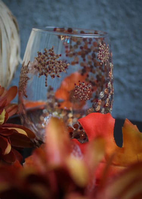 Celebrate The Leaves Changing With This Beautiful Hand Painted Wine