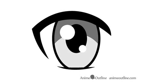 How To Draw Anime Eyes Female How To Draw Simple Anime Eyes 13 Steps