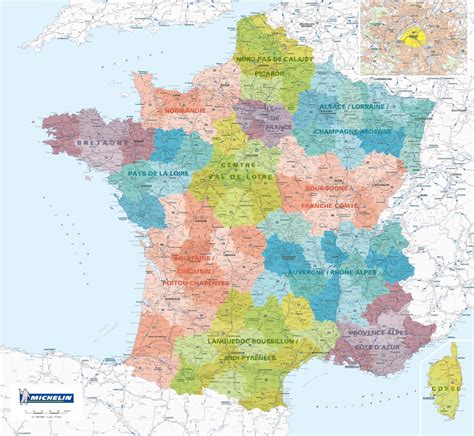 Carte De France Avec Départements Et Régions À Imprimer Tout Plan De