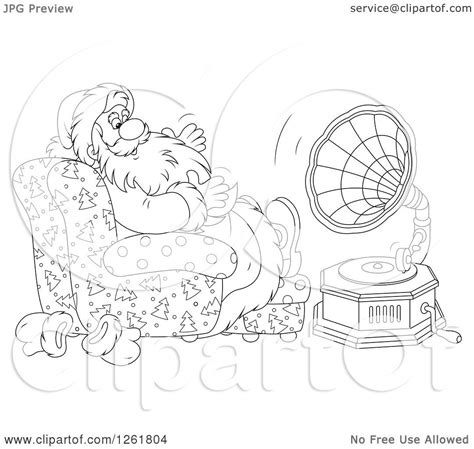 Here are five beautiful antique chair clip art engravings. Clipart of Black and White Santa Claus Sitting in a Chair ...