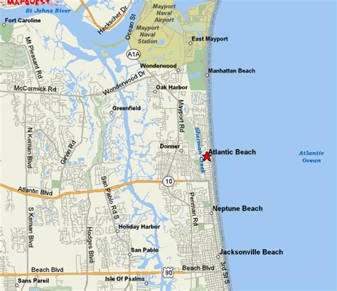Atlantic Beach Fl Maps Atlantic Beachfl Atlantic Beachflorida Florida