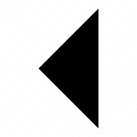 Arrow Left Triangle Ui Icon