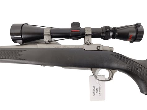 Used Ruger M77 Hawkeye 204 Ruger Stainless Barrel Black Synthetic